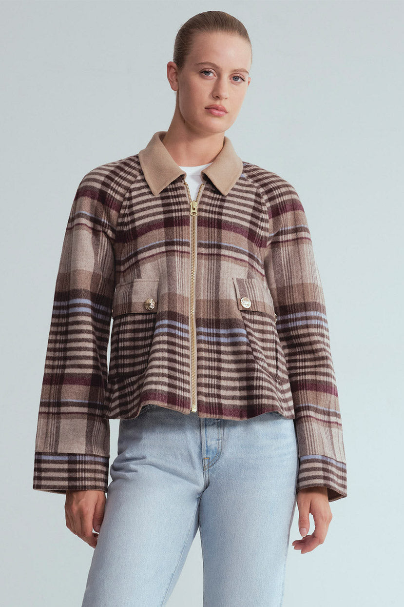 Andrew Jacket
Cropped Plaid, Oversized Cool