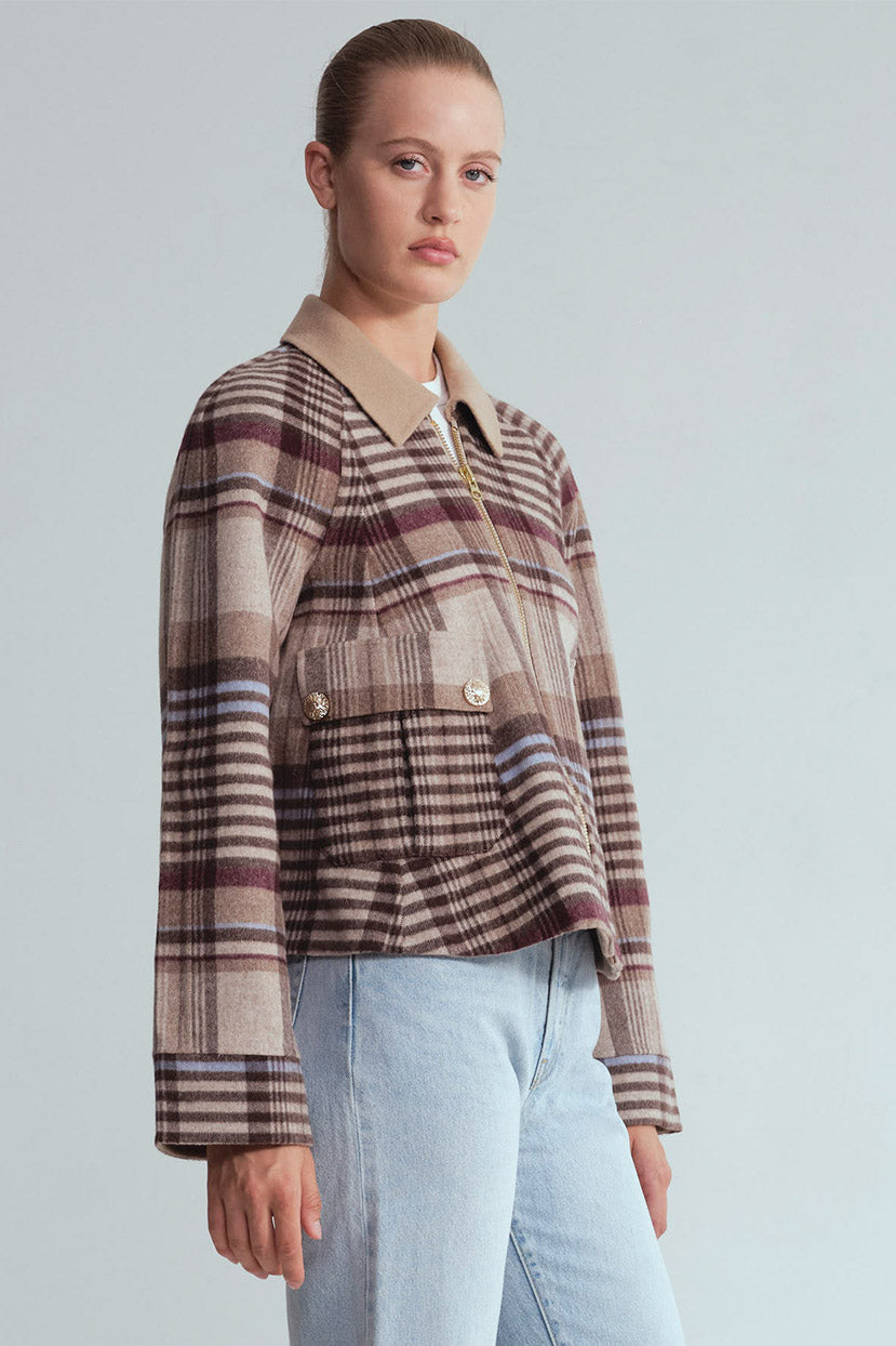 Andrew Jacket
Cropped Plaid, Oversized Cool