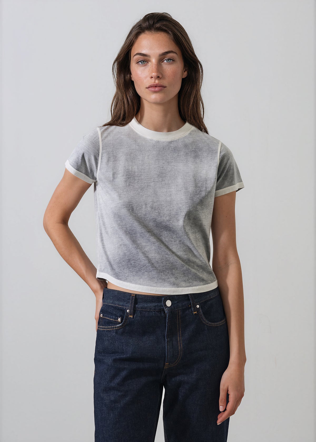 Reverse Spray Lightweight Pima Cotton Baby T-Shirt