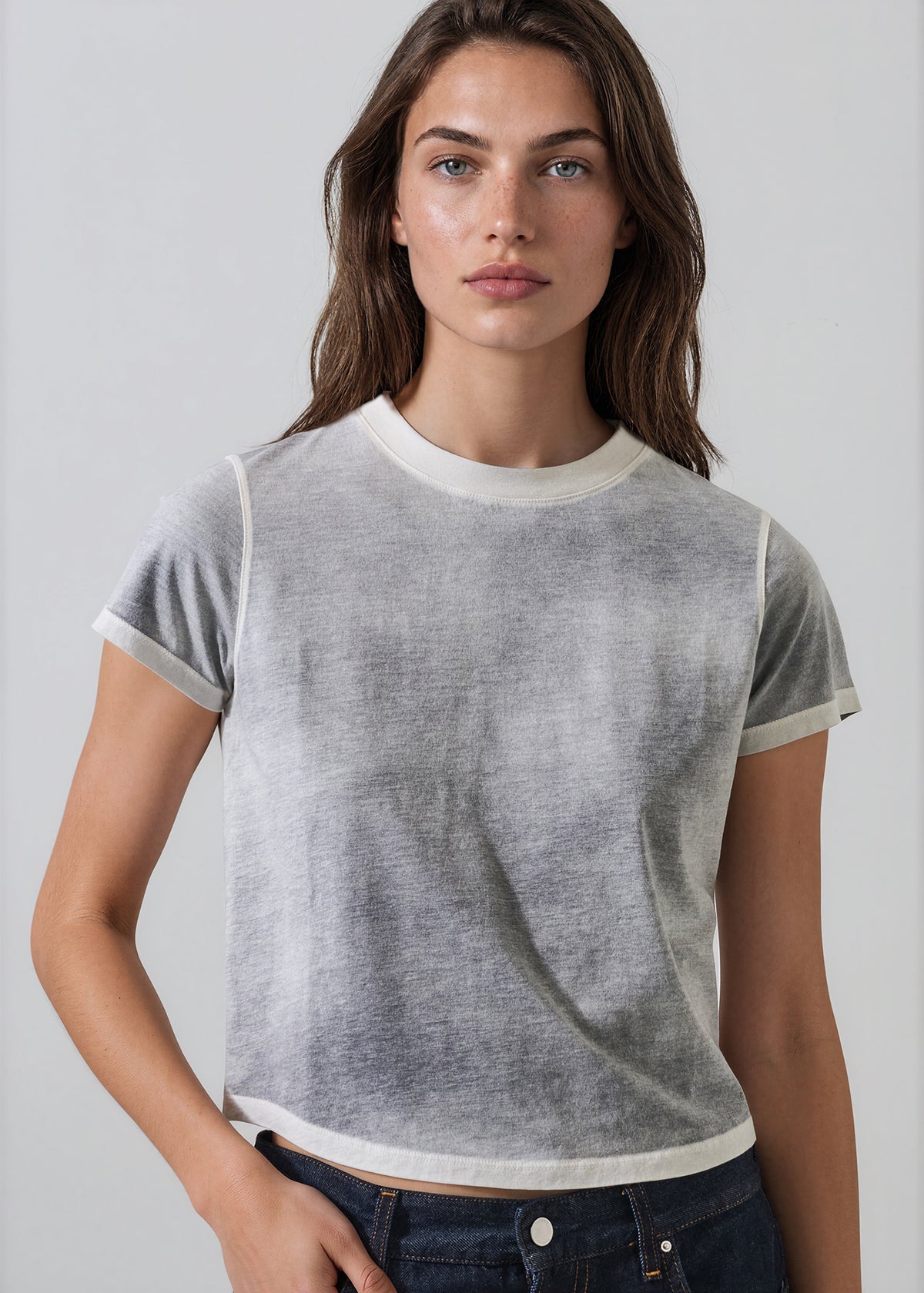 Reverse Spray Lightweight Pima Cotton Baby T-Shirt