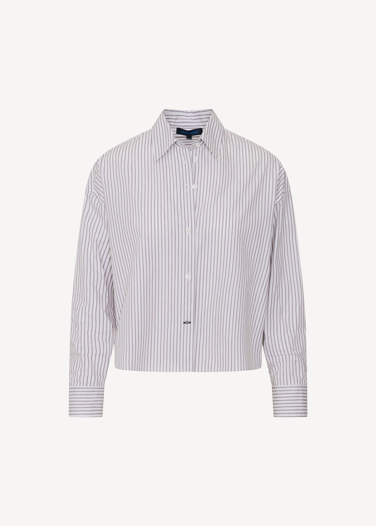 Cotton Stripe Boxy Shirt
