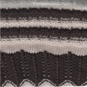 Textured pointelle stripe scalp edge jacket
