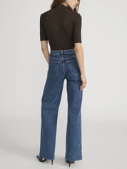 The Lurex Mock Neck Tee | AMERICANO