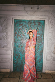 Perrin Top | Paisley Scarf Coral