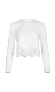 TABITHA LACE COMBO TOP