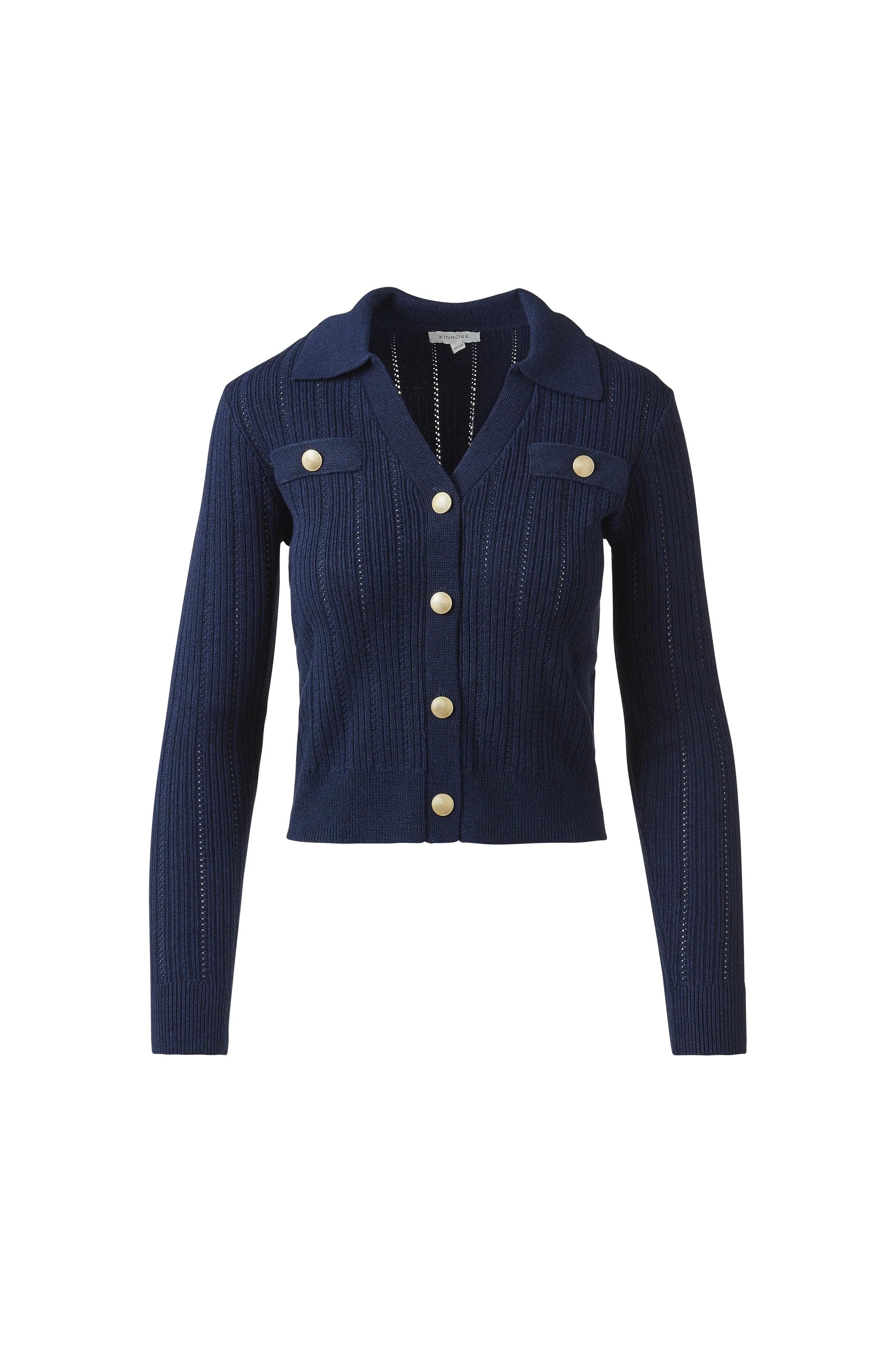 Rib Button Front Polo