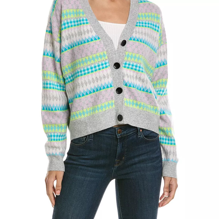 Popping Fairisle Cashmere Cardigan