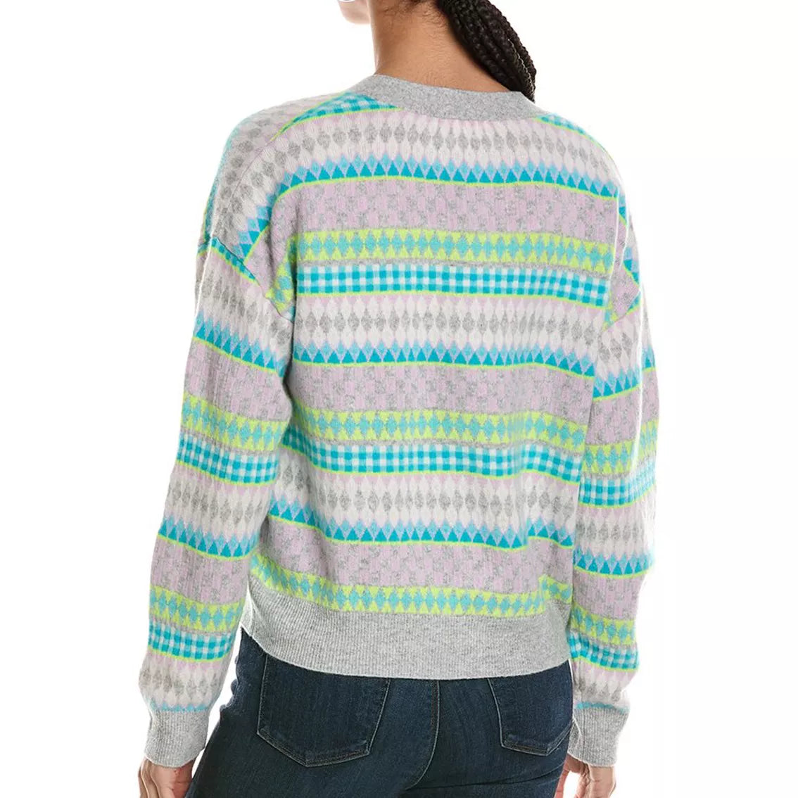 Popping Fairisle Cashmere Cardigan