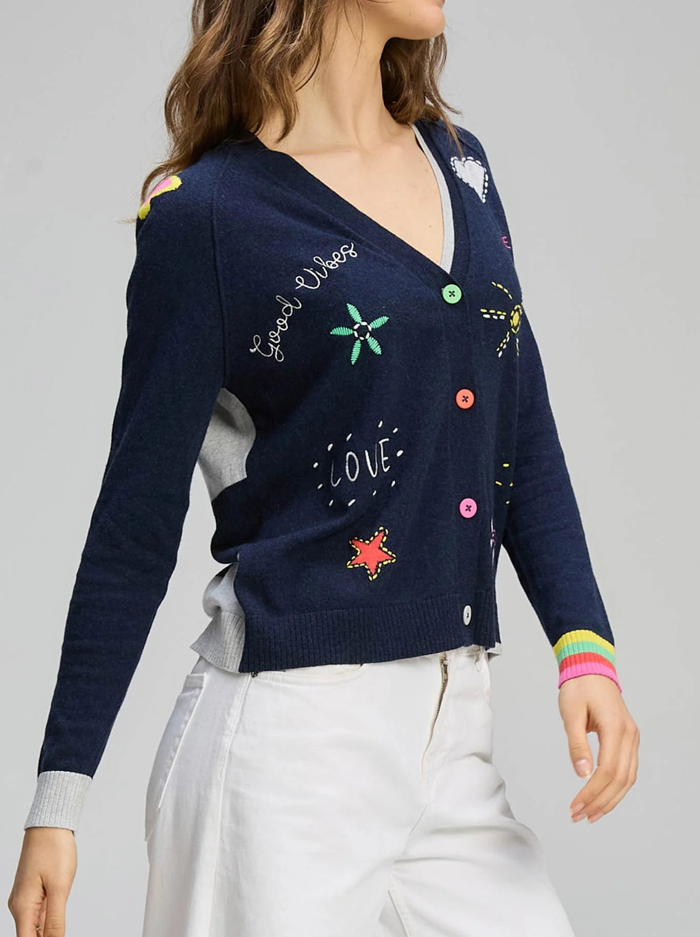 ZAKET & PLOVER GOOD VIBES CARDI