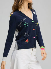 ZAKET & PLOVER GOOD VIBES CARDI