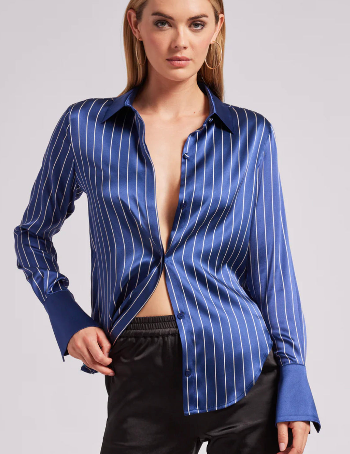 JAY PINSTRIPE BLOUSE