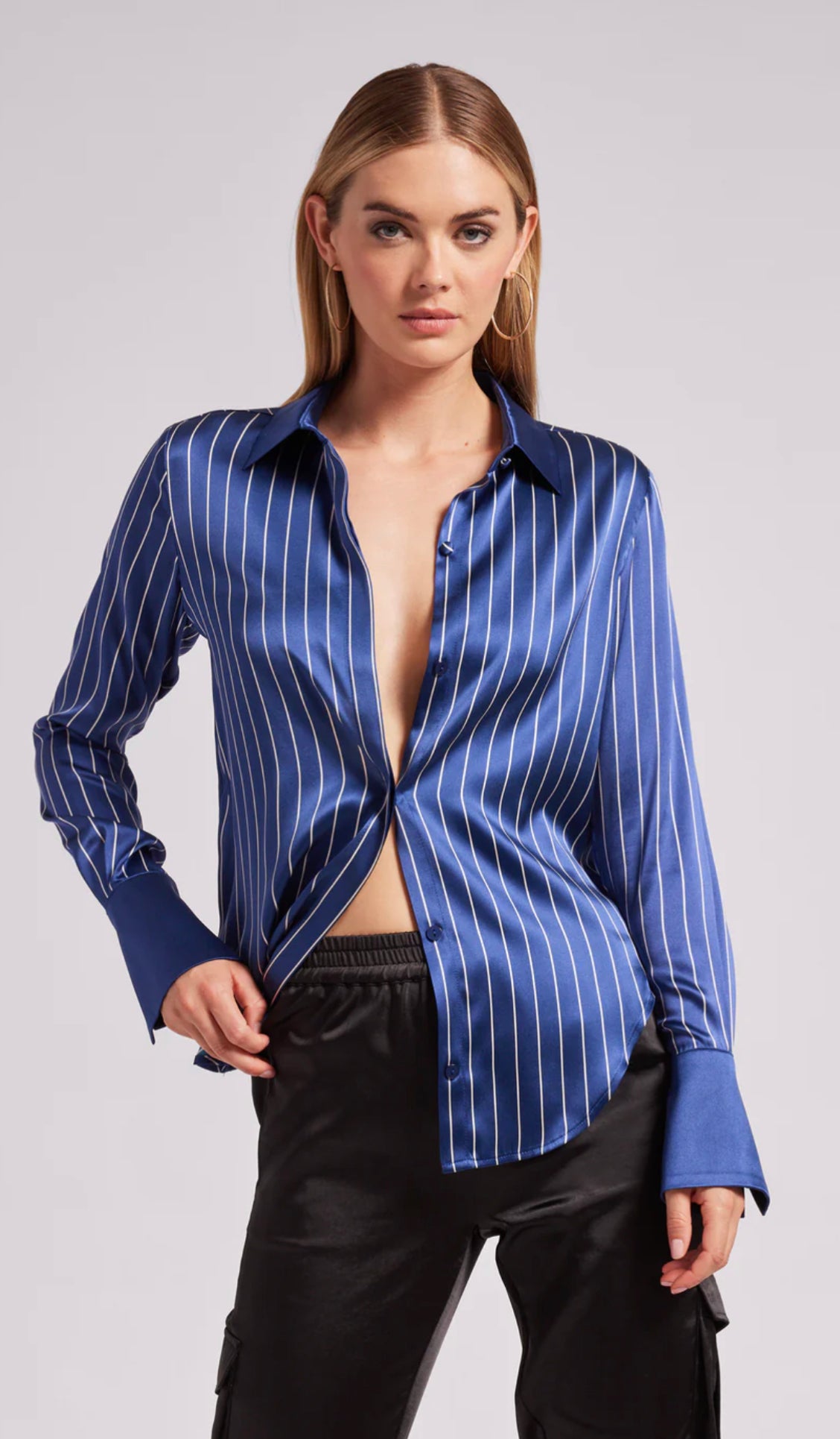 JAY PINSTRIPE BLOUSE