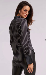 JAY PINSTRIPE BLOUSE