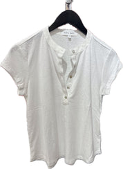 Short Sleeve Placket Pullover