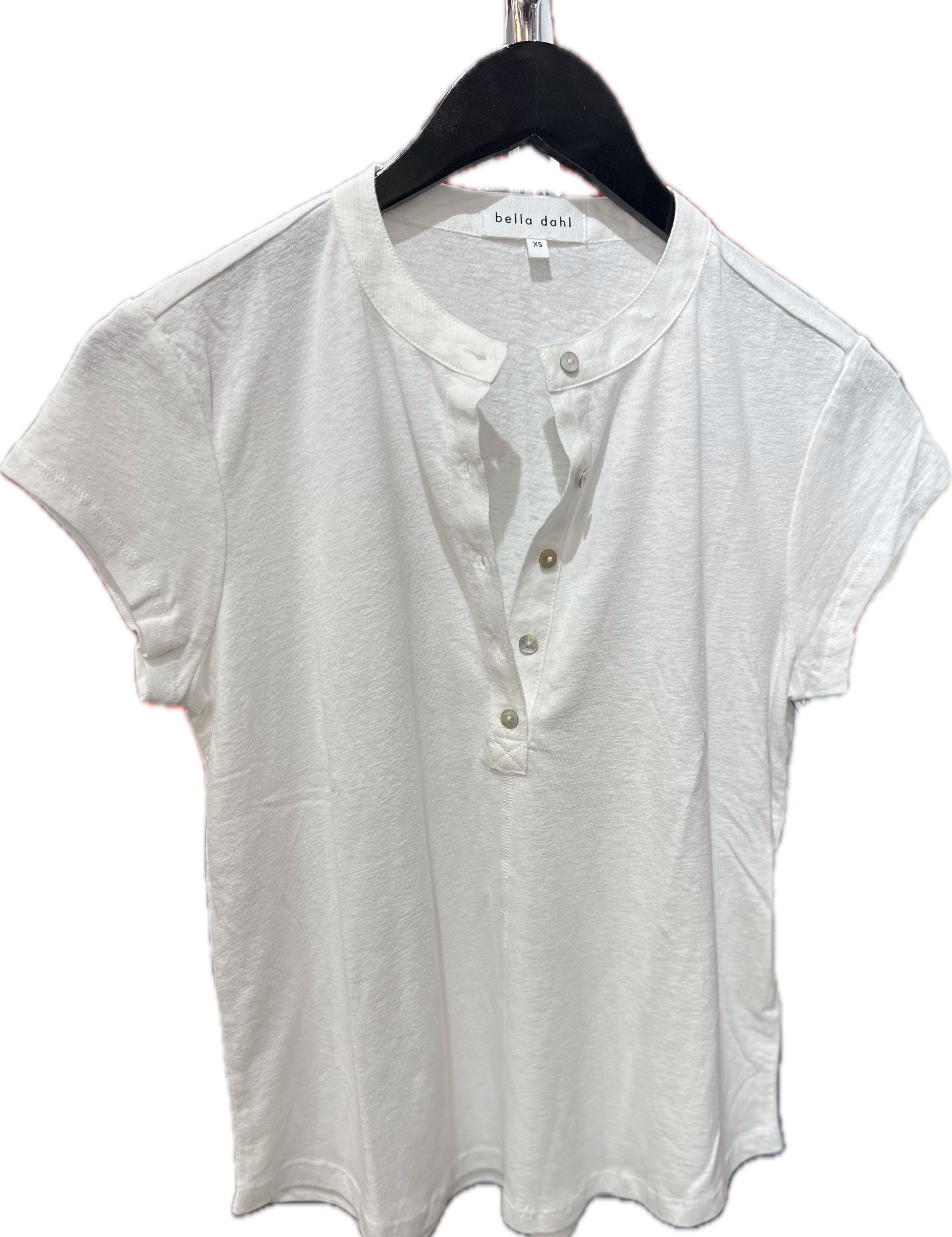 Short Sleeve Placket Pullover