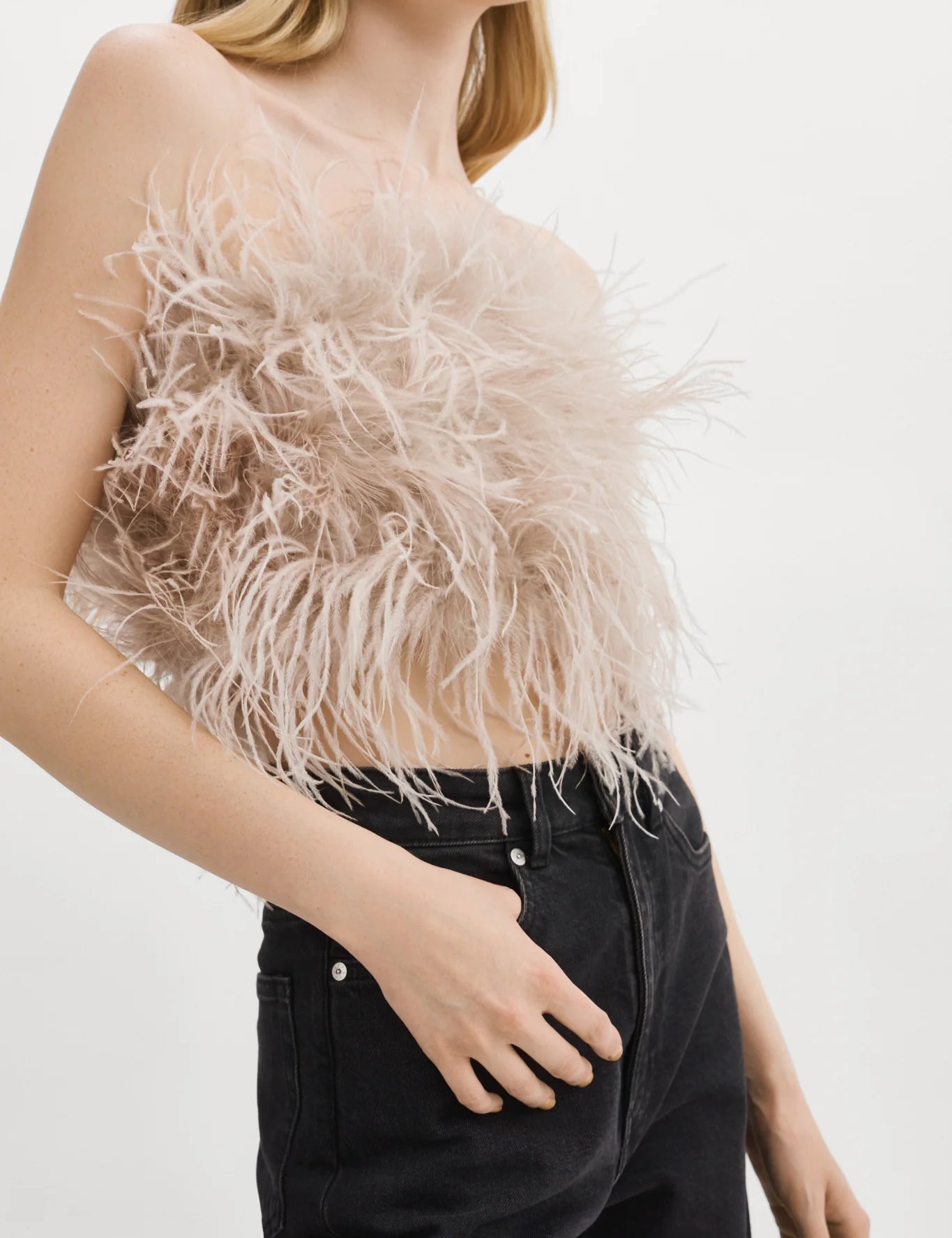 ZAINA | FEATHER BUSTIER