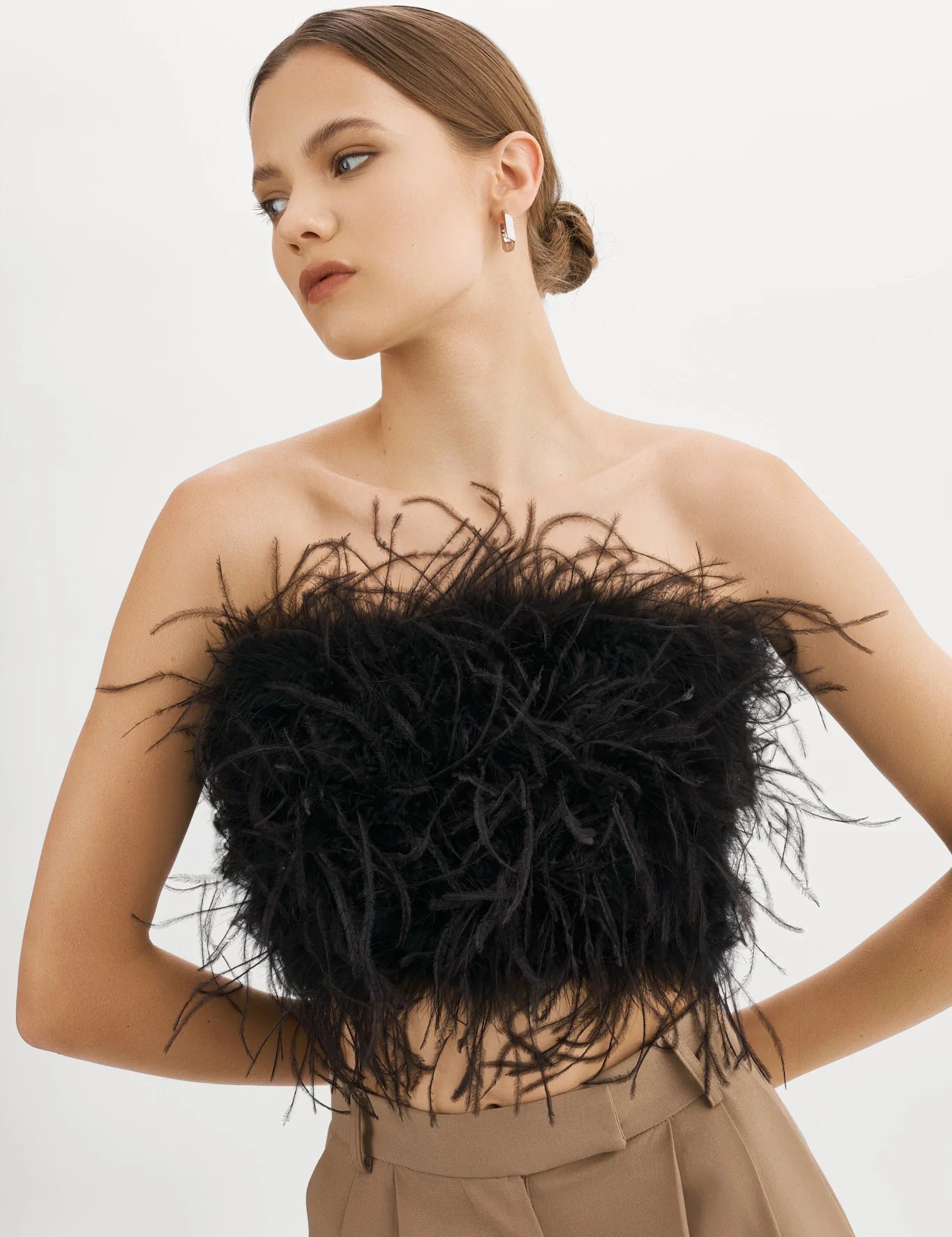 ZAINA | FEATHER BUSTIER