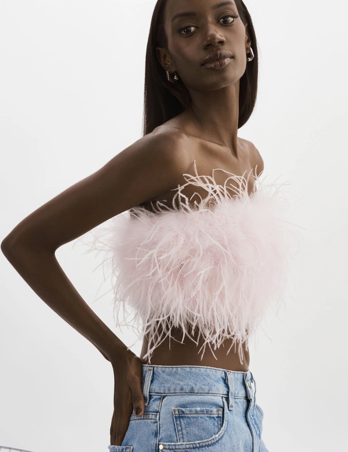 ZAINA | FEATHER BUSTIER