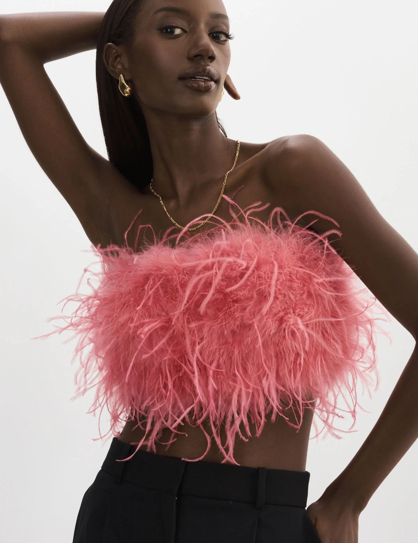 ZAINA | FEATHER BUSTIER