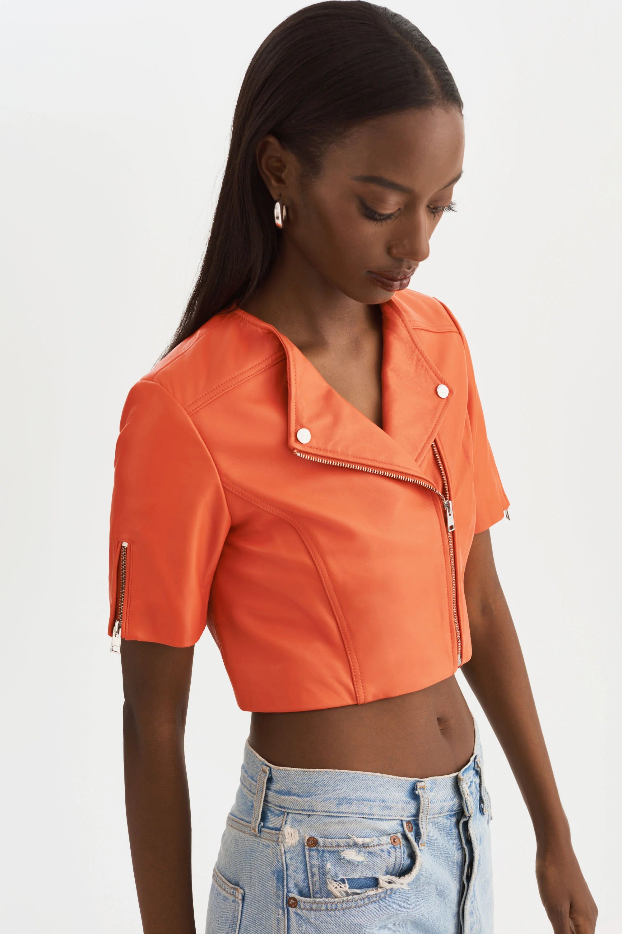KIRSI | CROPPED BIKER JACKET