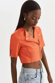 KIRSI | CROPPED BIKER JACKET