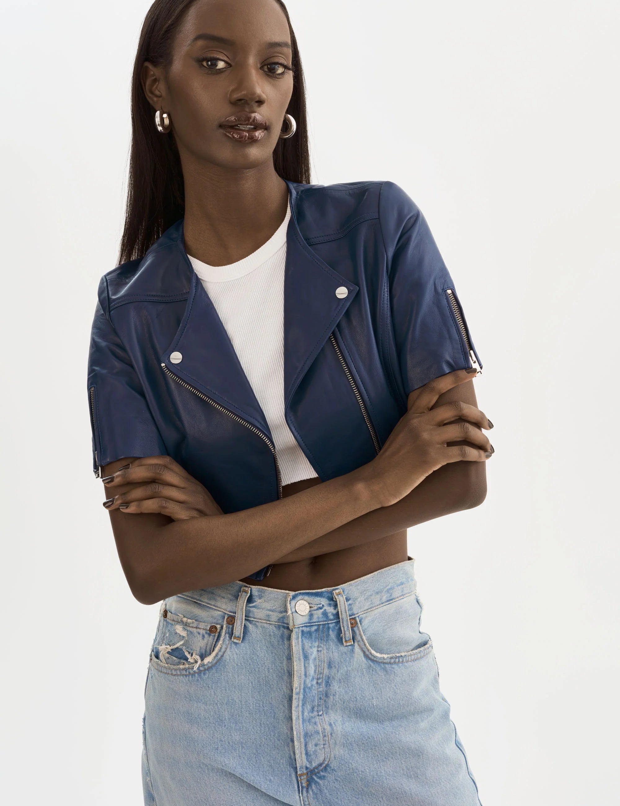 KIRSI | CROPPED BIKER JACKET