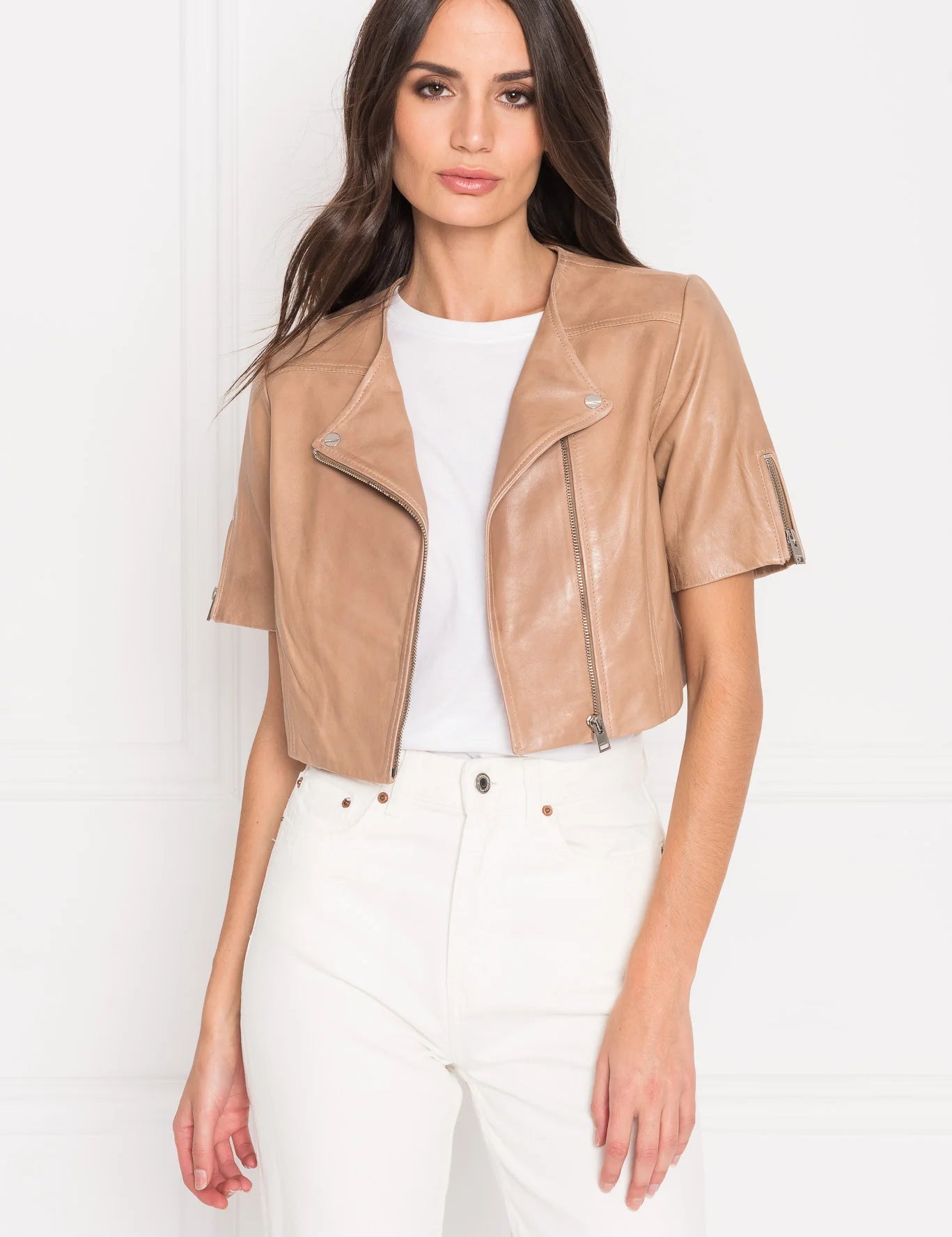 KIRSI| CROPPED BIKER JACKET