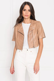 KIRSI | CROPPED BIKER JACKET