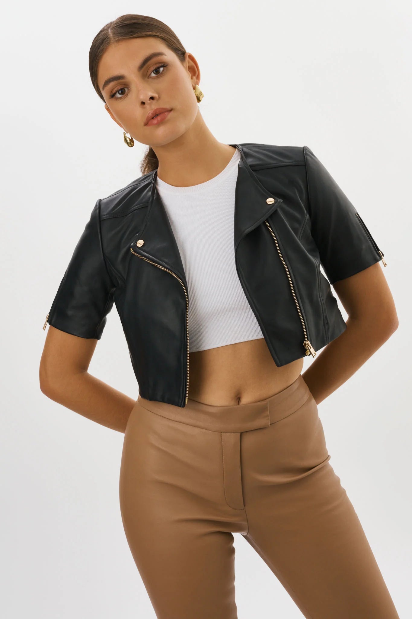 KIRSI | CROPPED BIKER JACKET