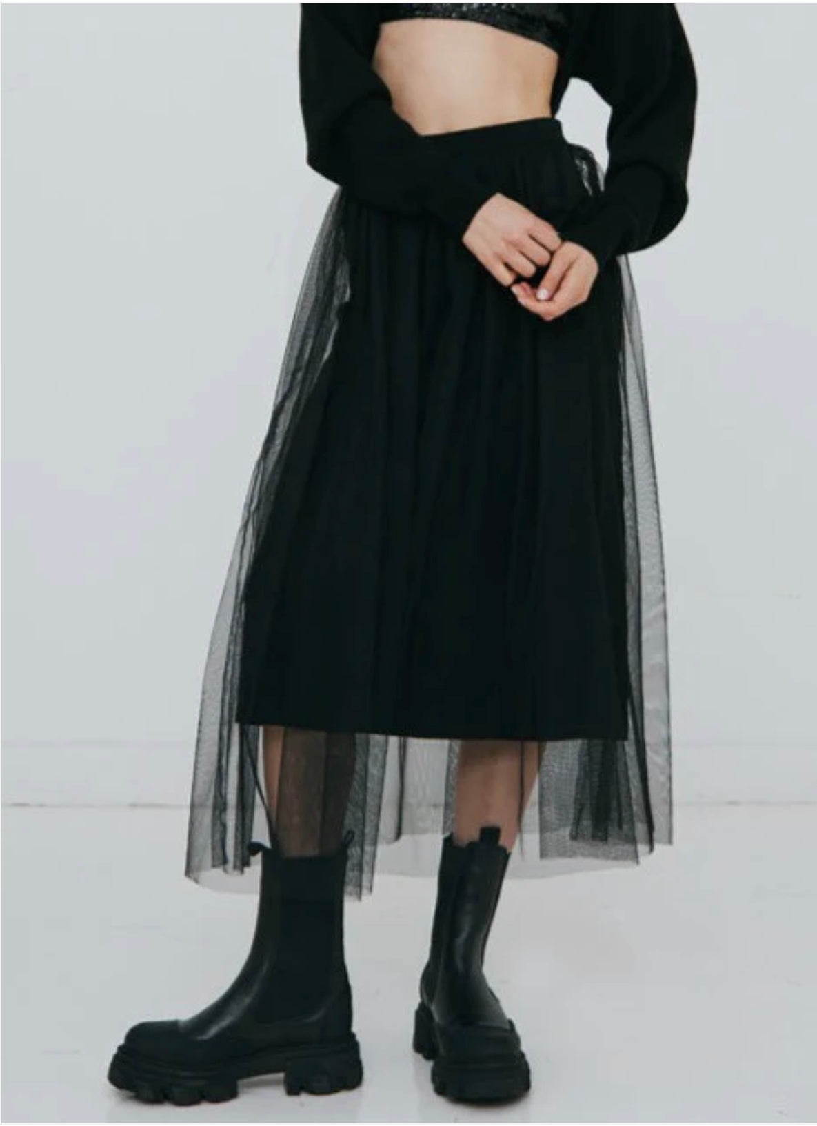 Autumn Cashmere Gathered Tulle Skirt