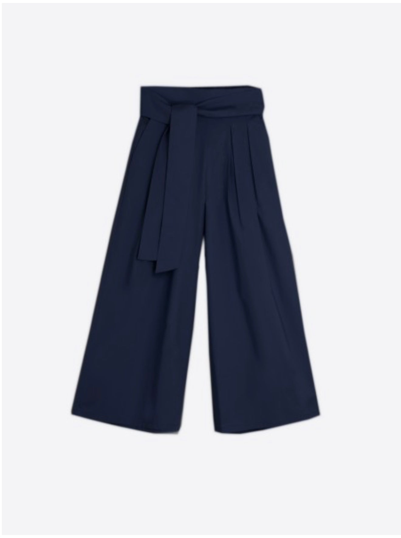 TROUSER MARIE NAVY POPLIN ELAST