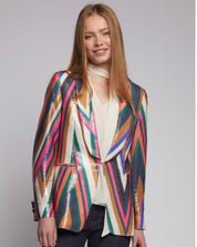 JACKET SMOKING SEQUINS MULTICOLOUR ZIGZAG