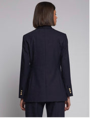 JACKET SOPHIA NAVY HORSEBIT JACQUARD