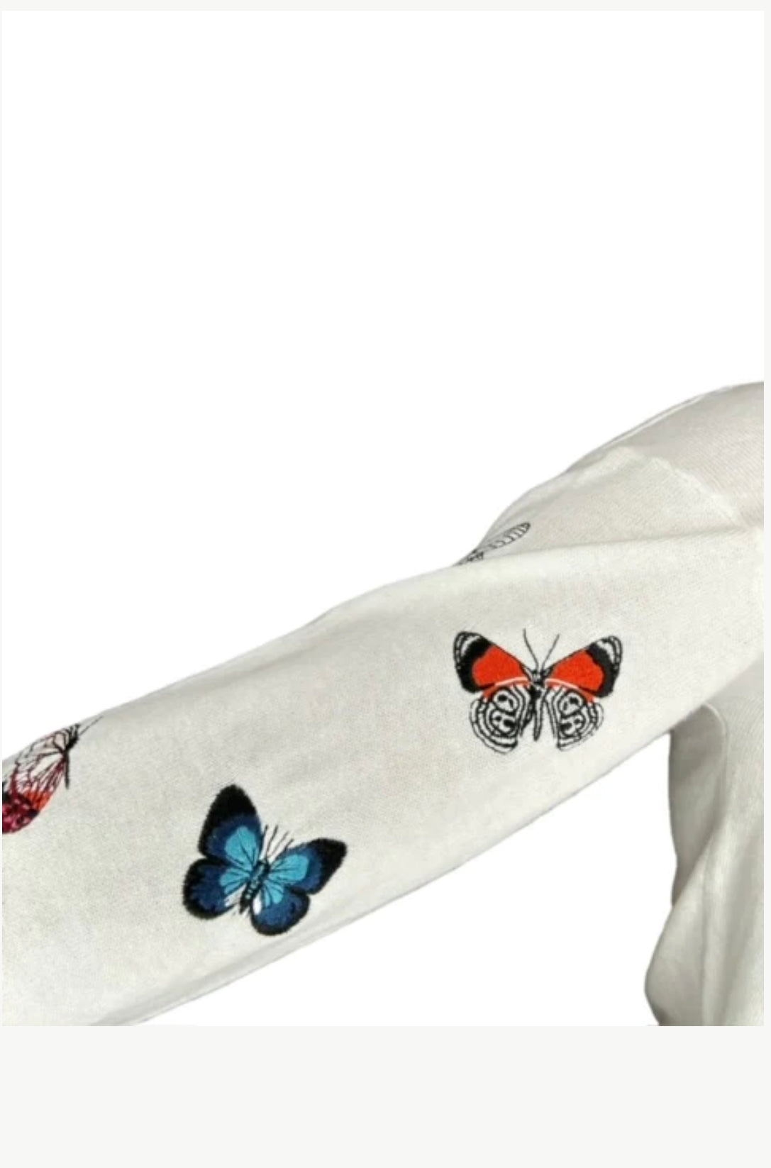 CREW BUTTERFLY SWEATER-WHITE