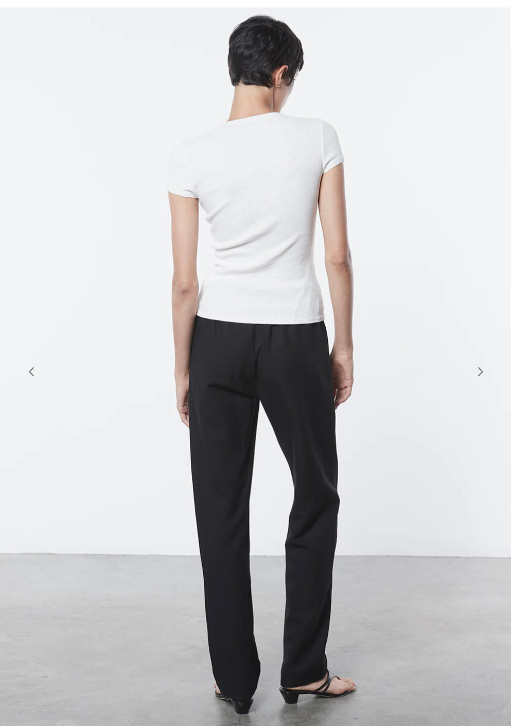 SCALLOP EDGE POINTELLE CAP SLEEVE