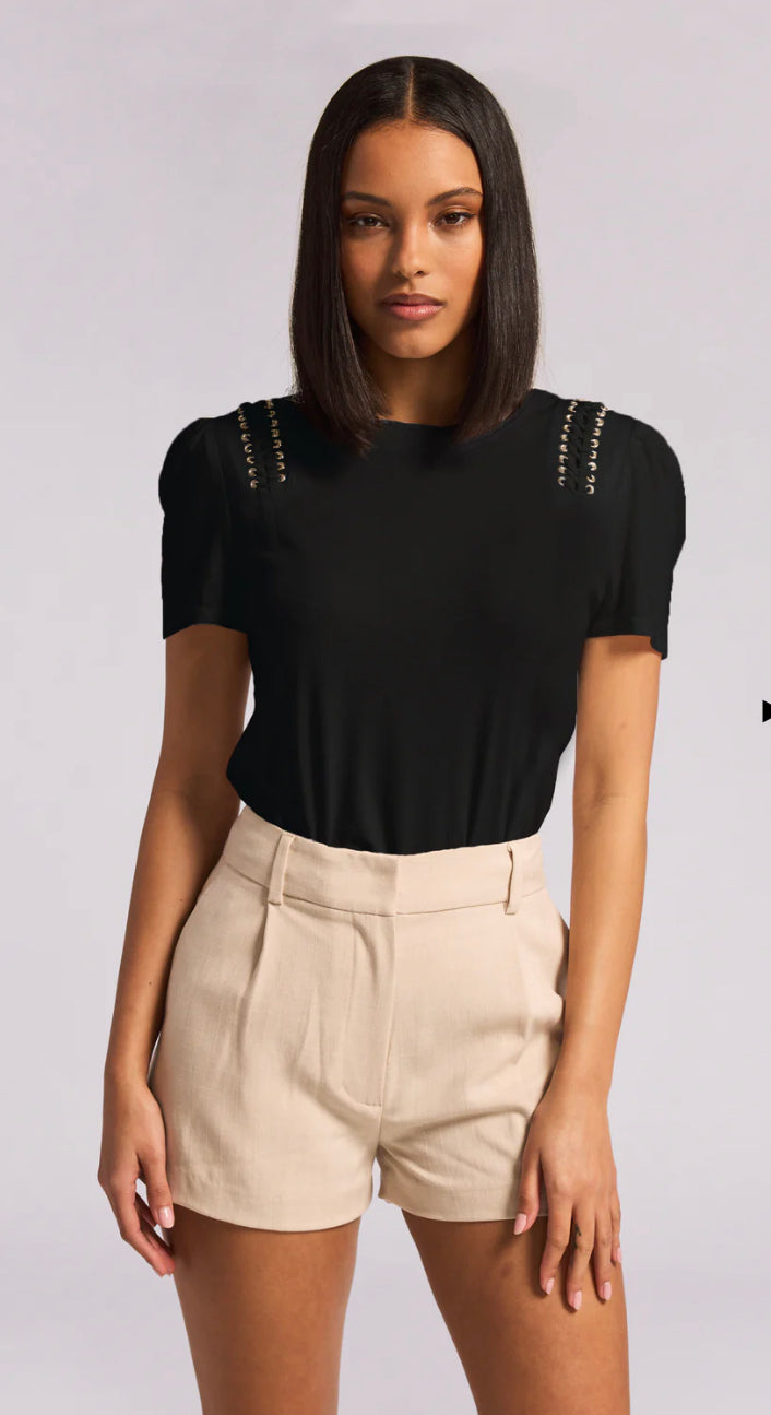 NAIA LACE-UP TOP