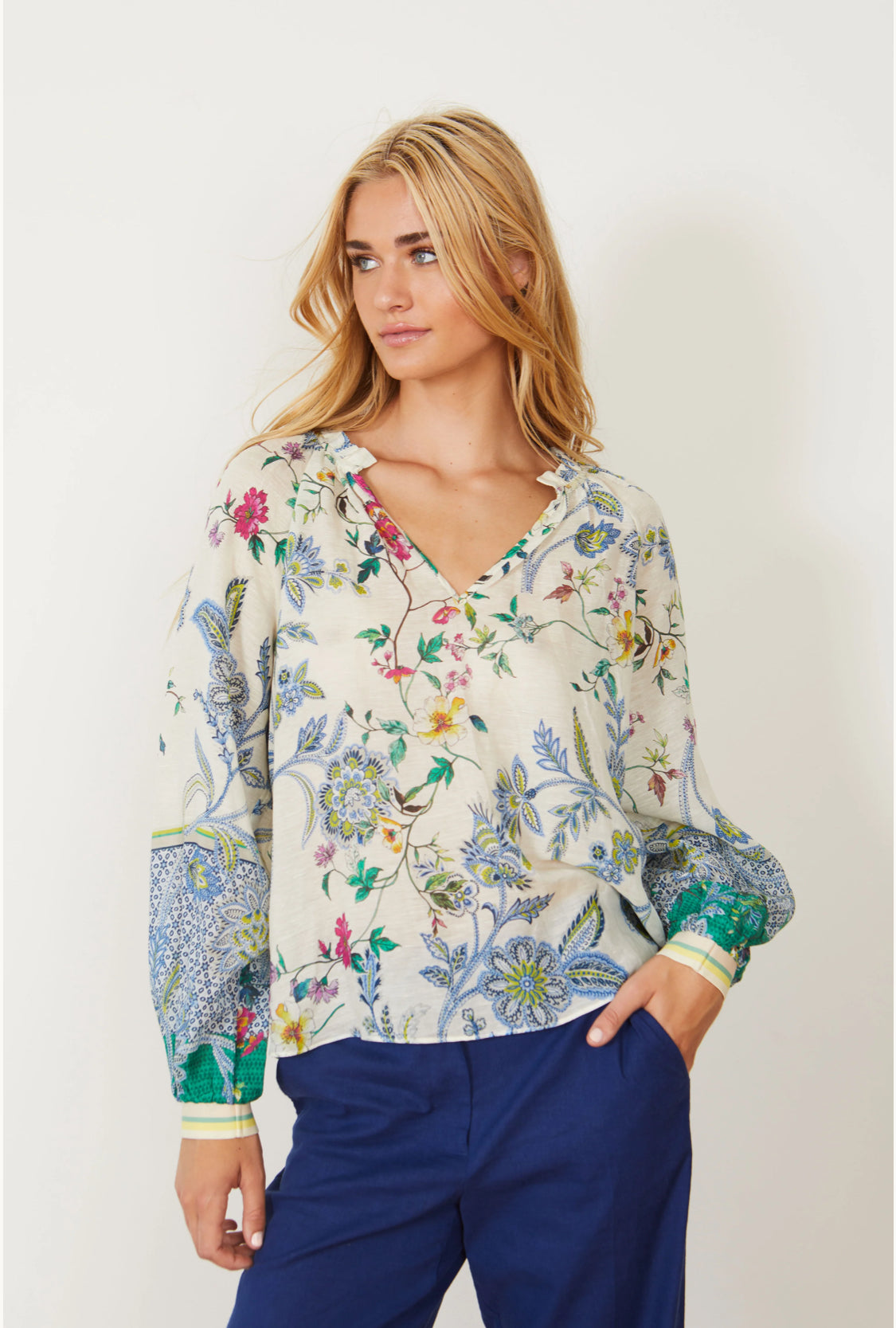 Miki Balinese Floral Top