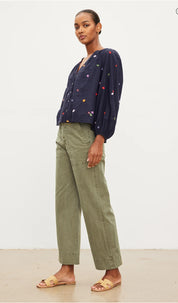 Aretha Embroidered Boho Top