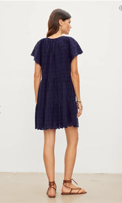 Wynette Embroidered Cotton Dress