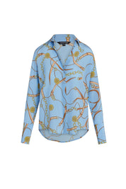 Daria French Cuff Silk Blouse - San Telmo