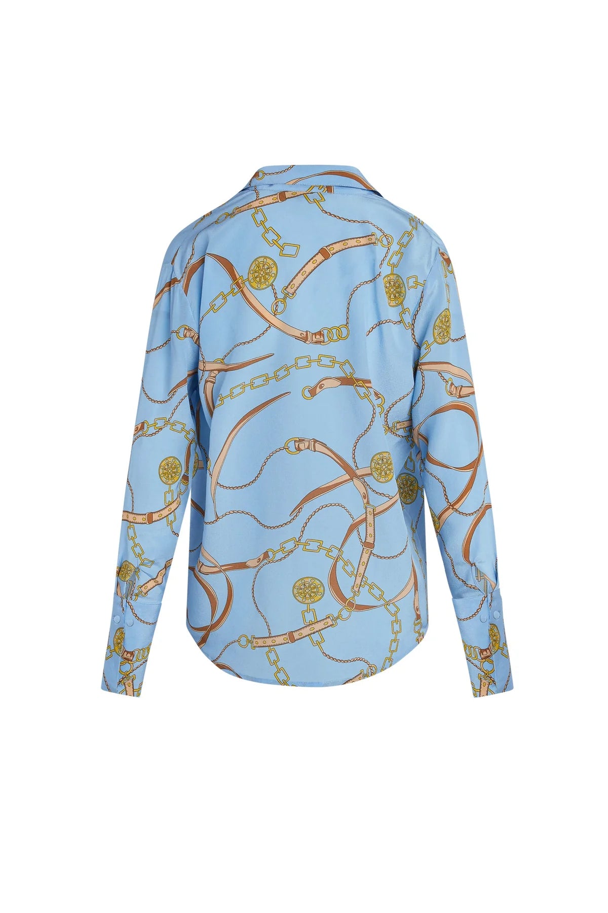 Daria French Cuff Silk Blouse - San Telmo
