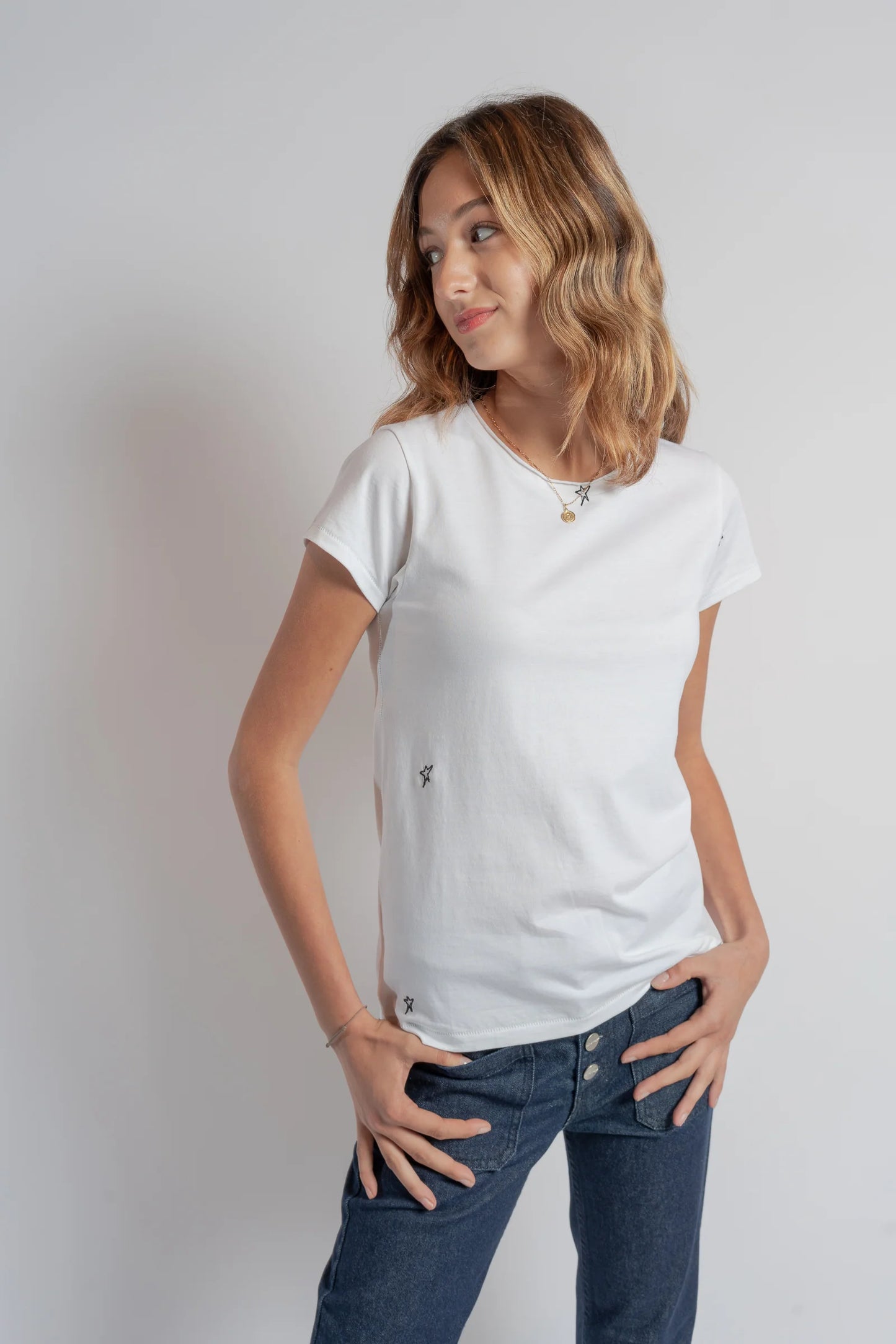 Embroidered Cotton T-Shirt