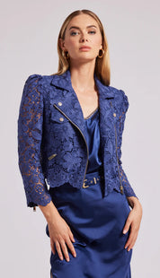 MALIBU LACE JACKET - Navy