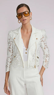 MALIBU LACE JACKET - White