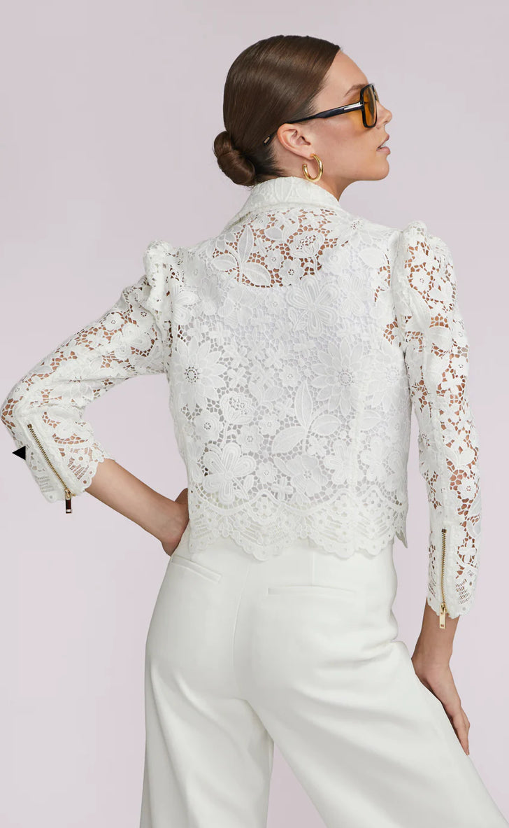 MALIBU LACE JACKET - White