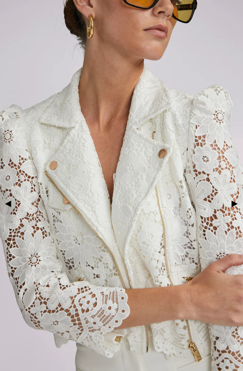 MALIBU LACE JACKET - White