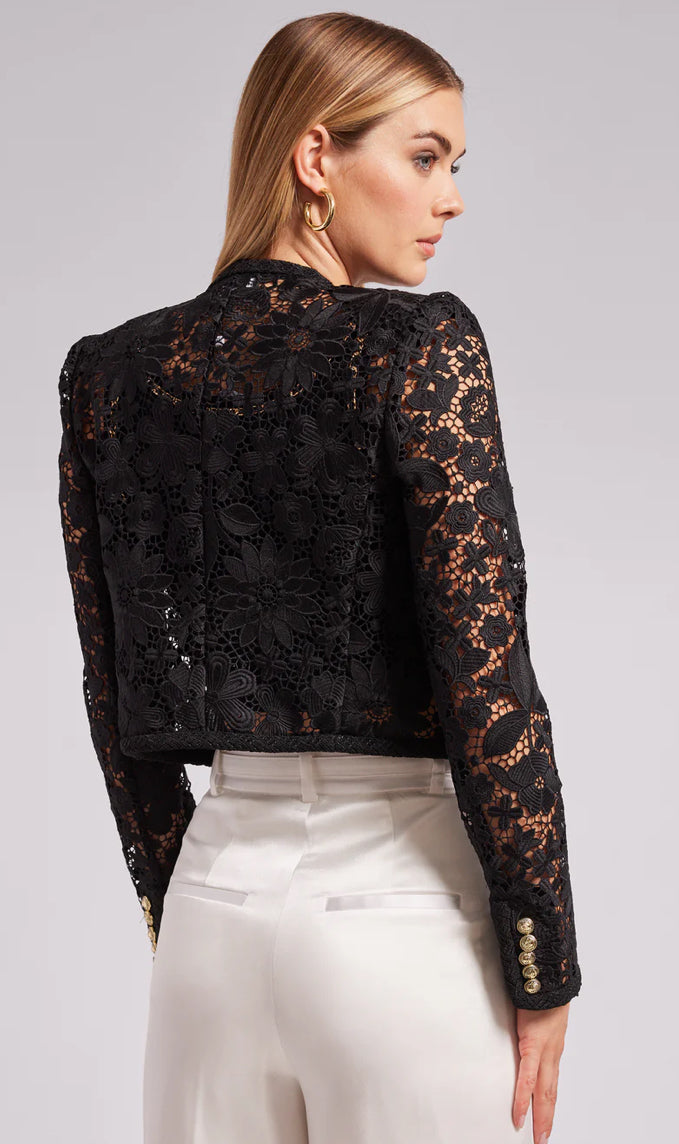 AMBER LACE JACKET - Black