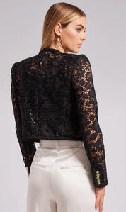 AMBER LACE JACKET - Black