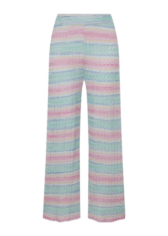 DEGRADE STRIPE EXOTIC KNIT PANTS