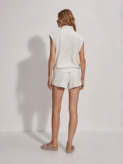 Loretta Half-Zip Sleeveless Sweat